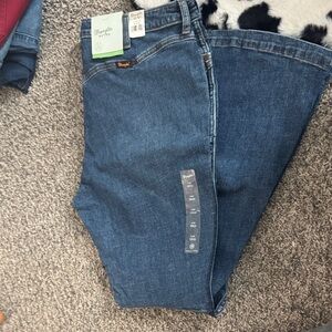 Wrangler bareback flare jeans NWT, discontinued style